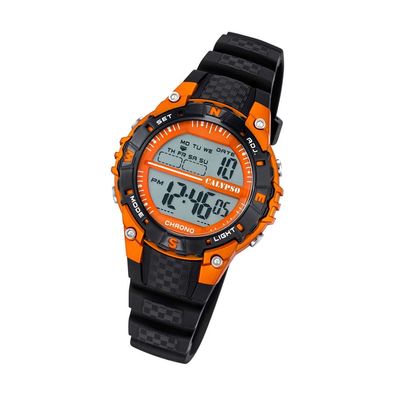 Calypso Kunststoff PUR Unisex Uhr K5684/7 Armbanduhr schwarz Digital UK5684/7