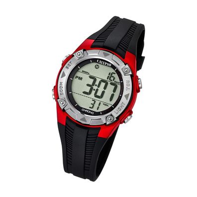 Calypso Kunststoff PUR Kinder Uhr K5685/6 Armbanduhr schwarz Junior UK5685/6