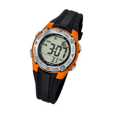 Calypso Kunststoff PUR Kinder Uhr K5685/7 Armbanduhr schwarz Junior UK5685/7