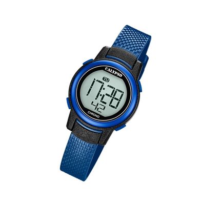 Calypso Kunststoff PU Kinder Uhr K5736/6 Fashion Armbanduhr blau Junior UK5736/6