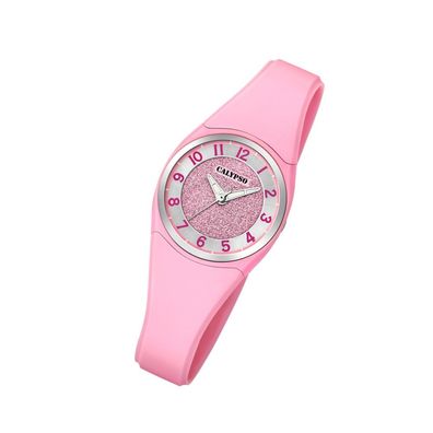 Calypso Kunststoff PU Damen Uhr K5752/2 Armbanduhr rosa Analogico UK5752/2