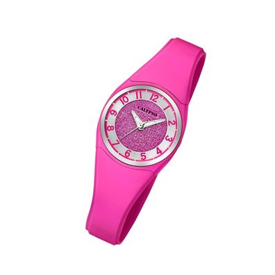 Calypso Kunststoff PU Damen Uhr K5752/5 Armbanduhr pink Analogico UK5752/5