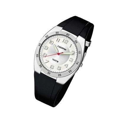 Calypso Kunststoff PU Herren Uhr K5753/4 Armbanduhr schwarz Analogico UK5753/4