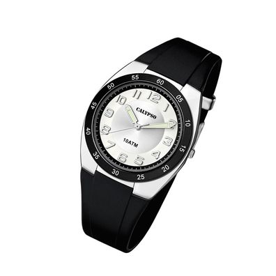 Calypso Kunststoff PU Herren Uhr K5753/5 Armbanduhr schwarz Analogico UK5753/5