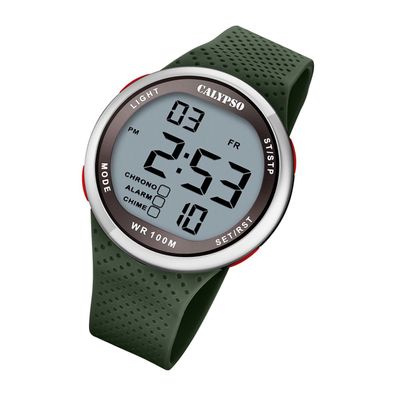 Calypso Kunststoff Herren Jugend Uhr K5785/5 Digital Armbanduhr grün UK5785/5