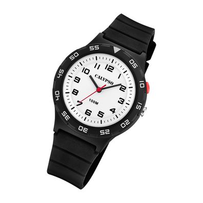 Calypso Kunststoff Jugend Uhr K5797/4 Analog Fashion Armbanduhr schwarz UK5797/4
