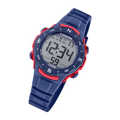 Calypso Kunststoff Unisex Uhr K5801/4 Digital Armbanduhr dunkelblau UK5801/4