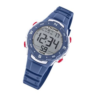 Calypso Kunststoff Unisex Uhr K5801/5 Digital Armbanduhr dunkelblau UK5801/5