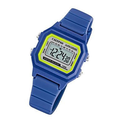 Calypso Kunststoff Unisex Uhr K5802/5 Digital Armbanduhr dunkelblau UK5802/5