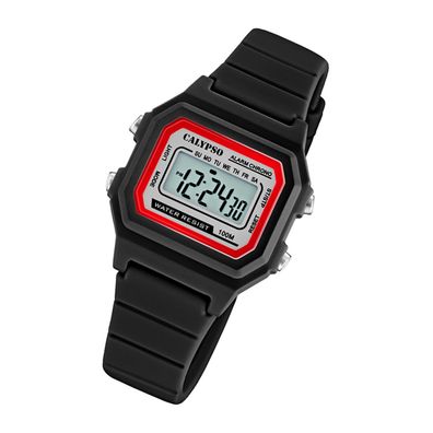 Calypso Kunststoff Unisex Uhr K5802/6 Digital Sport Armbanduhr schwarz UK5802/6