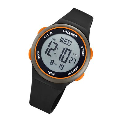 Calypso Kunststoff Herren Uhr K5804/3 Digital Armbanduhr schwarz UK5804/3