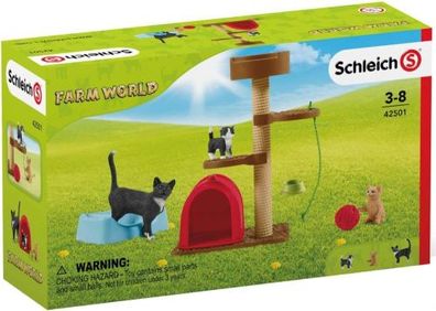 Schleich 42501 - Farm World Playtime For Cute Cats - Schleich - (Spielw...