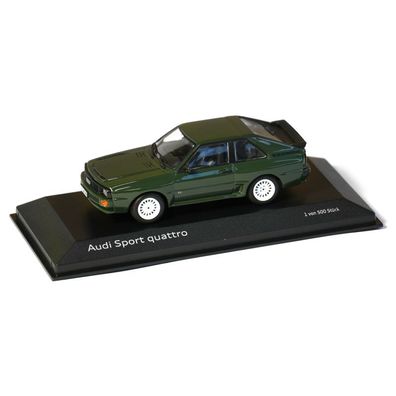 Audi Sport quattro Modellauto 1:43 Miniatur Modell Malachitgrün A5-5161