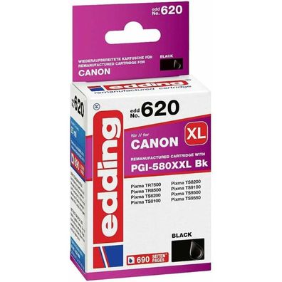 edding EDD-620 schwarz Tintenpatrone ersetzt Canon PGI-580XXL BK