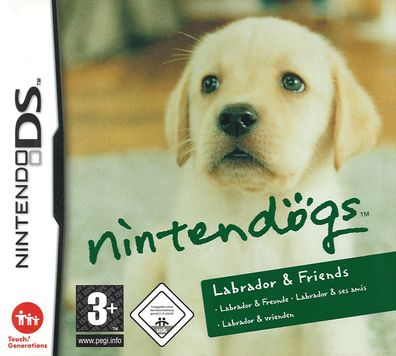 Nintendogs: Labrador & Freunde Nintendo DS 2005 Pal Grün DSi 3DS - Ausfü...