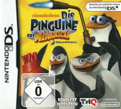 Die Pinguine aus Madagascar Nintendo DS DSi 3DS 2DS nickelodeon THQ - ...
