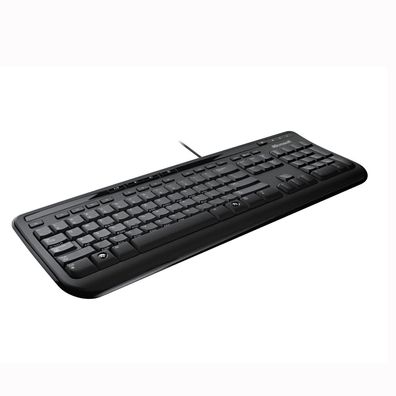 Original Microsoft Wired Keyboard 600 QWERTZ Tastatur USB Spritzwassergeschützt