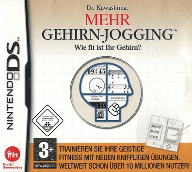 Dr Kawashimas Mehr Gehirn-Jogging Nintendo DS DSi 3DS 2DS - Ausführung: ...