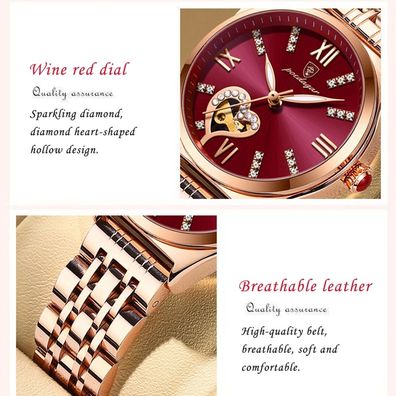 Women Watches Rose Gold Stainless Stain Steel Ladies Watch W