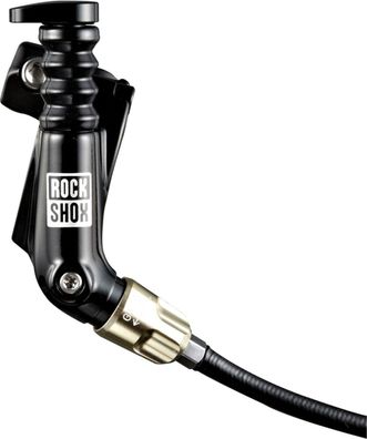 RockShox Hebel X-Loc Sprint RS1 links Ringstutzen u. Hydraulikleitung gold