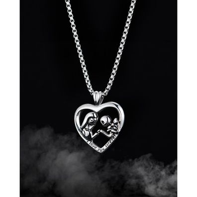 Personalized Trendy Love Stainless Steel Pendant Street Titanium Steel Necklace