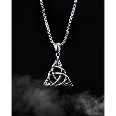 Creative Triangle Stainless Steel Necklace Street Classic Titanium Steel
