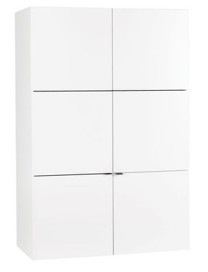 Jugendzimmer - Kleiderschrank Marincho 20, Farbe: Weiß - Abmessungen: 159 x 107