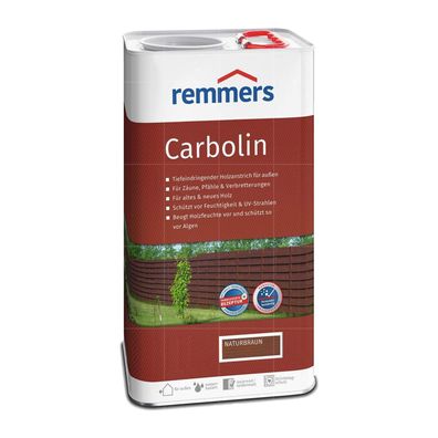 Remmers Carbolin Holzlasur Zaunlasur 5L Holzschutzmittel UV-Schutz teerölfrei