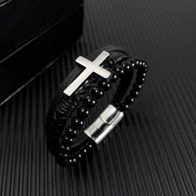 Hand Woven Accessory Bracelet Street Cross Bracelet For Men