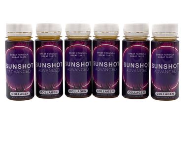 Sunshot Tan & Beauty Drink mit Vitaminen Collagen + Biotin (6x60ml)