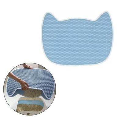Doppellagige Katzentoilette Teppich Trapping Pad EVA Bed Cat Litter