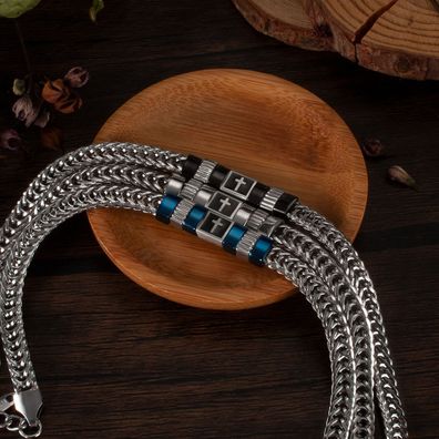 Cross Titanium Steel Bracelet For Men