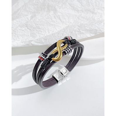 Leather Bracelet Fashion Street Infinite 8-Word Bracelet