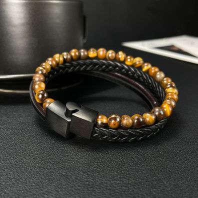 Handmade Woven Leather String Bracelet Leather Bracelet For Men