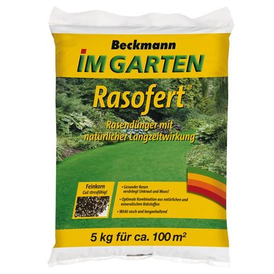 5 kg Rasendünger Beckmann Rasofert®, organisch-mineralischer für ca. 100 m²