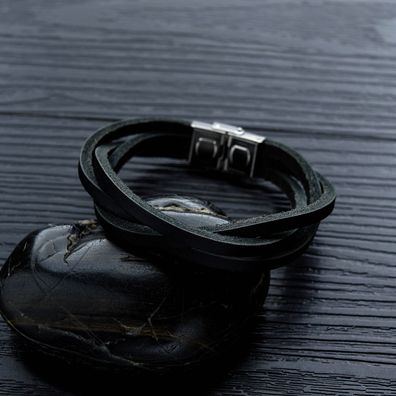Multi-Layer Leather Bracelet Trendy Street Leather Bracelet