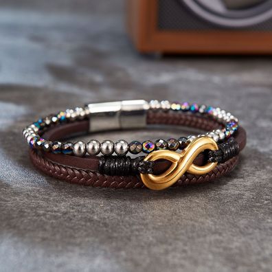 Multi-Layer Handmade Woven Leather String Bracelet Leather Bracelet For Men