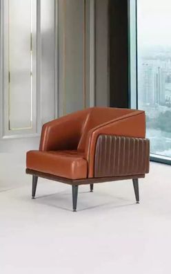 Luxus Sessel Stil Modern Arbeitzimmer Polster Stoff Design Büro Möbel Neu