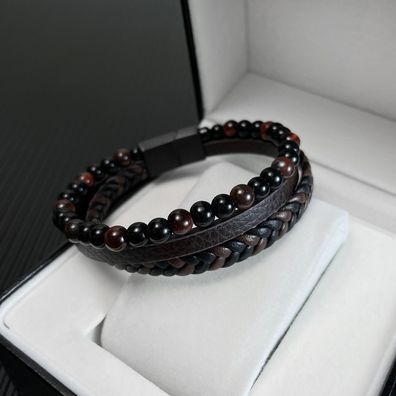 Handmade Woven Leather String Bracelet Men's Personality