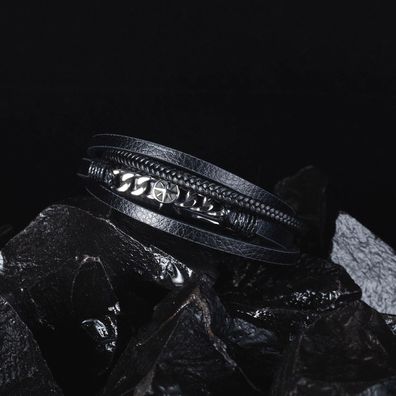 Multi-Layer Woven Leather Bracelet Design Leather Bangle Bracelet