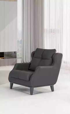 Arbeitzimmer Sessel Stil Modern Grau Polstersessel Designer Sitz Möbel