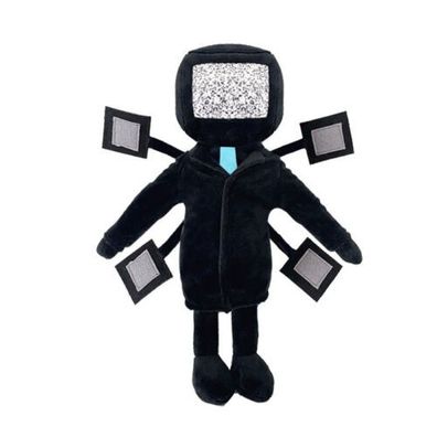 Tv Man Skibidi Plüschtiere 5-köpfig im Titan-Stil, weich und kuschelig, 30 cm