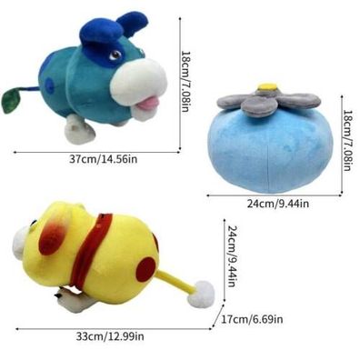 Ice Pikmin Gefüllte 4 Plüschtiere Blumenknospenblatt Plüsch Spielzeug