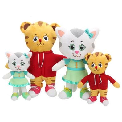 Plüsch Spielzeug Daniel Tiger und Katerina Kittycat Plüschtiere