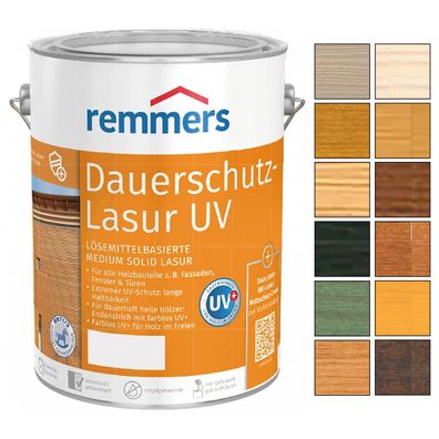 Remmers Dauerschutz Lasur UV Mittelschichtlasur Holzlasur 2.5L Farbwahl