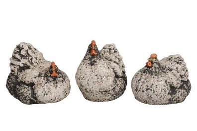 Deko Huhn Hühner Henne aus Steinzeug in 3 Modelle 582147-015-154