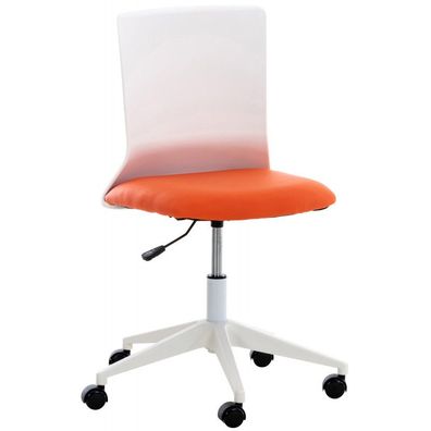 Bürostuhl Apolda Kunstleder (Farbe: orange)