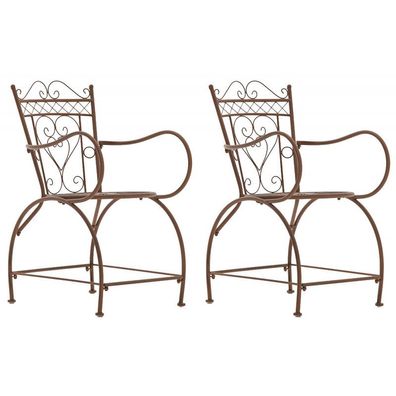 2er Set Stühle Sheela (Farbe: antik braun)