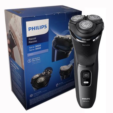 Philips S3233/52 Series 3000 Rasierer Elektrischer Nass- und Trockenrasierer NEU