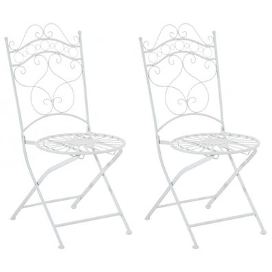 2er Set Stühle Indra (Farbe: weiß)